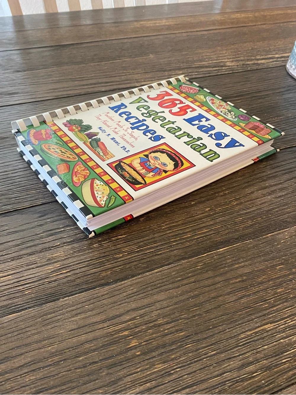 Cookbook 365 Easy Vegetarian Recipes Combination Hardback Spiral Bound Book